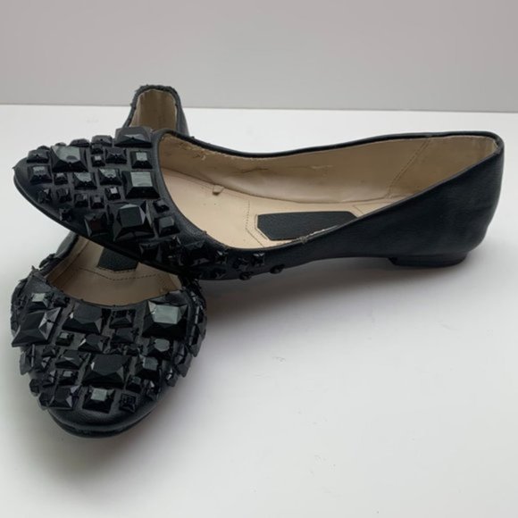 Zara Black Gem Ballet Flats - Picture 2 of 11